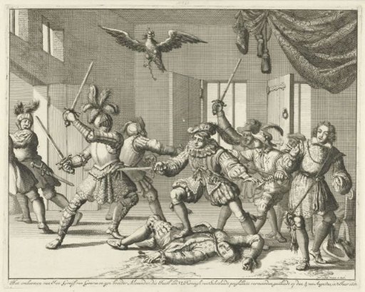 John and Alexander Ruthven killed during a fight with James I of England, 1600