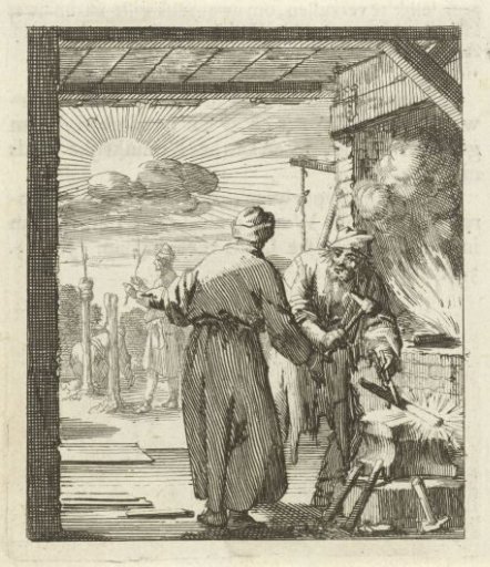Two Figures in a Smithy