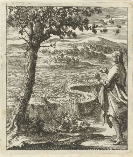 Man Witnessing a Dike Breach