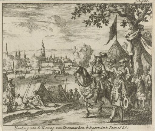 Failed siege of Hamburg by the King of Denmark, 1686