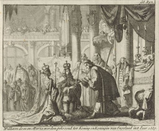Coronation of William III and Mary II, 1689