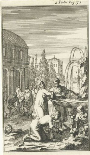 Salubrious fountain in Constantinople where the sick are buried in the ground and drenched