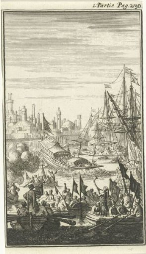 Turkish galley launched into the water