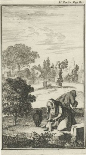 Turkish Women at the Cemetery in Damascus