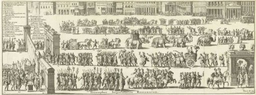 Triumphal Procession Across a Square