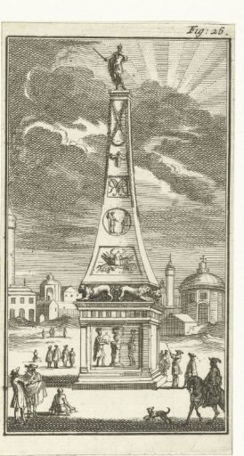 Obelisk with the statue of King William III