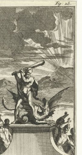 Hercules slaying the dragon Ladon