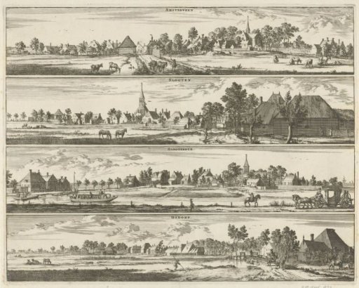 View of Amstelveen, Sloten, Sloterdijk and Osdorp
