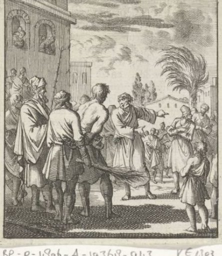Executioner stands ready to flog a captured barber