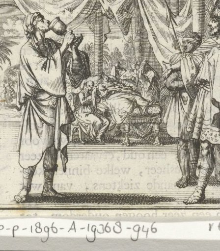 Man drinks a cup containing his own medicine dry on the order of a king