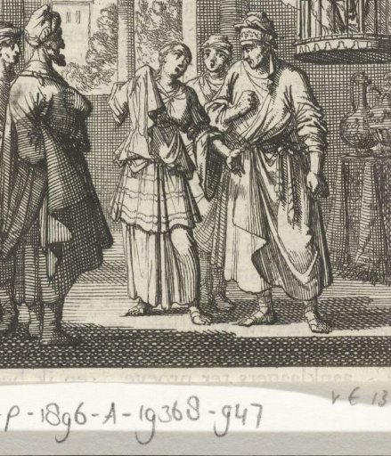 Man speaks to his weeping wife