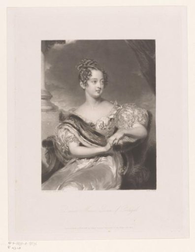 Portrait of Maria II, Queen of Portugal