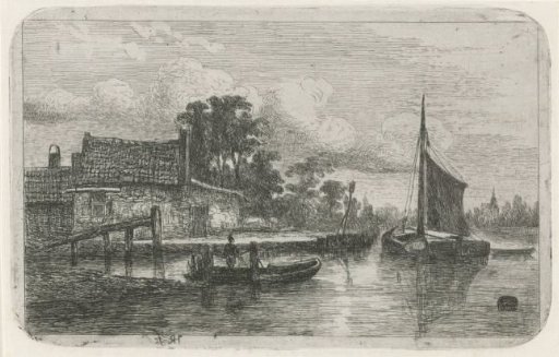 Sailing ship at the waterfront