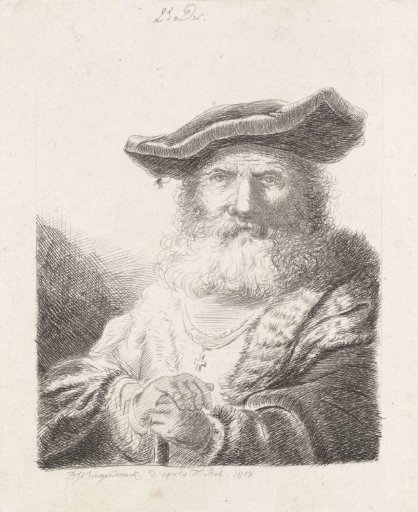 Old man with beret