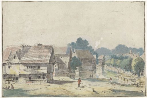 View in a Village with Half-Timbered Houses