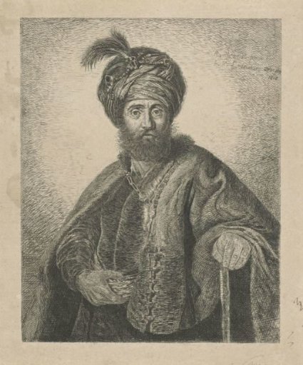 Portrait of an unknown man with turban