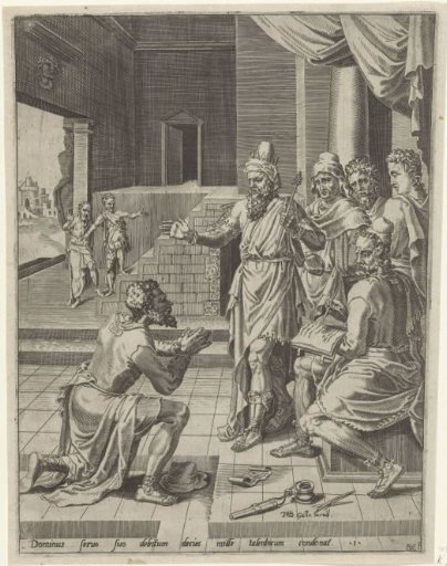 Forgiveness of the servant's debt by the king