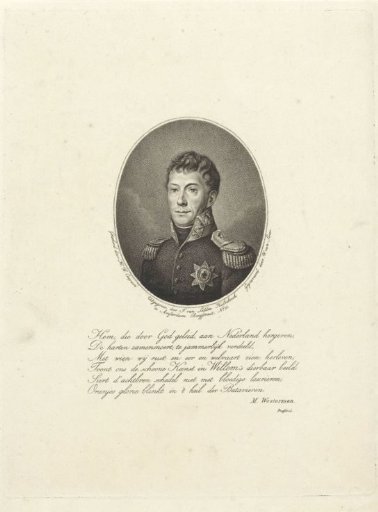 Portrait of Willem I Frederik (King of the Netherlands)
