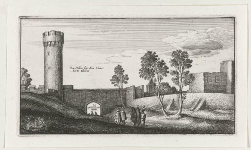 Landscape with a view of the city walls near Cologne