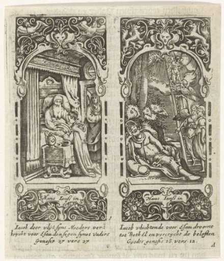 Isaac blesses Jacob / Jacob's dream