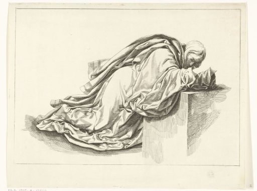 Kneeling figure