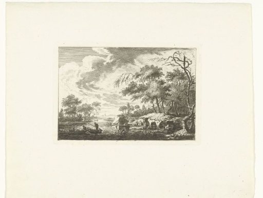 Two fishing boats on a river