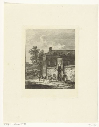 Gate of a fort with a carriage
