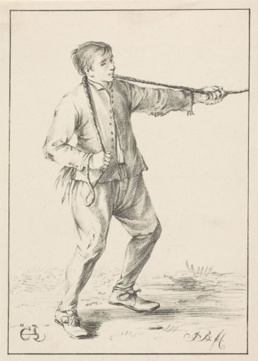 Boy Pulling on a Rope