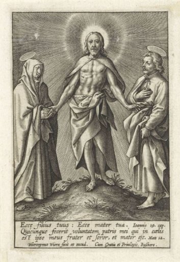 Risen Christ accompanied by Mary and John the Baptist