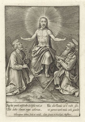 Risen Christ with Peter and Paul