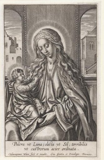 Mary with the Christ Child on her lap