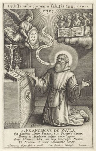Angel appearing to Saint Francis of Paola