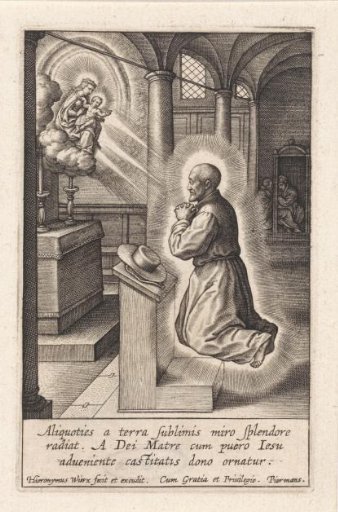 Ignatius of Loyola has a vision of Mary with the Christ Child
