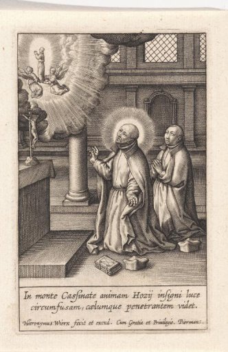 Ignatius of Loyola has a vision of the Assumption of Diego Hoces