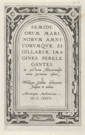 Title print of a series on river and sea gods