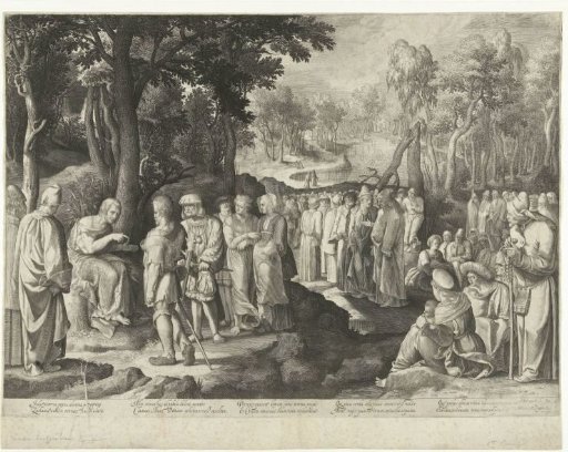 John the Baptist Preaches to the Multitude