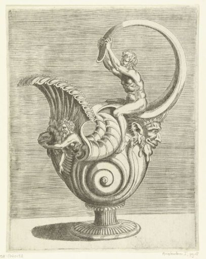 Can in the shape of a snail shell