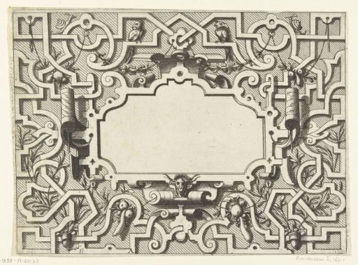 Cartouche surrounded by moresques