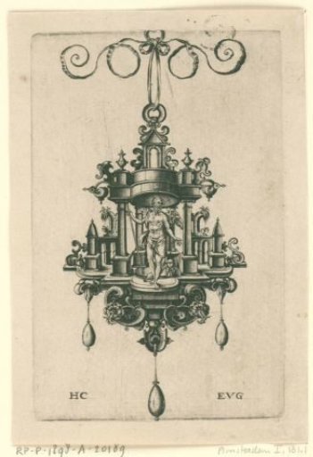 Pendant (pendeloque) with Time