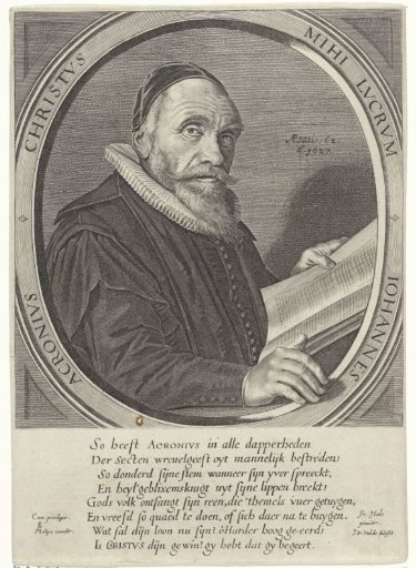 Portret van Johannes Acronius