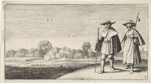 Two Pilgrims in a Landscape