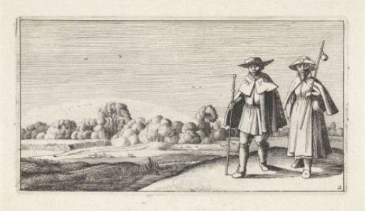 Two Pilgrims in a Landscape