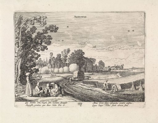 Landscape with a Grain Harvest: August
