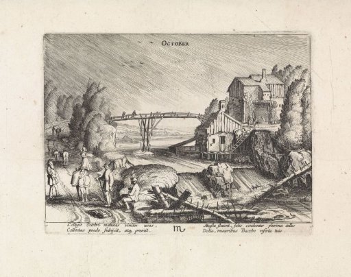 River Landscape in the Rain: October