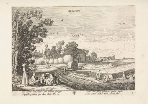 Landscape with a Grain Harvest: August