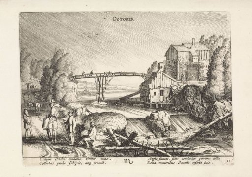 River Landscape in the Rain: October