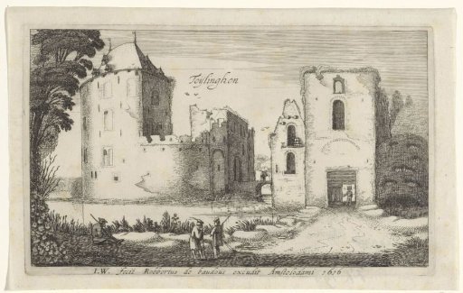 View of the ruins of Teylingen Castle