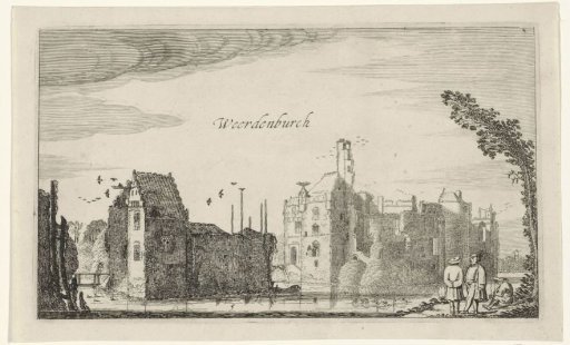 View of the ruins of Waardenburg Castle