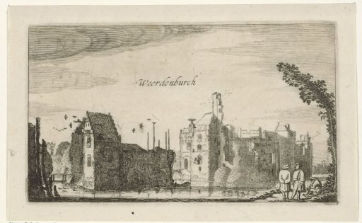 View of the ruins of Waardenburg Castle