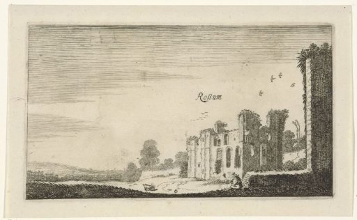 View of the ruins of Rossum Castle
